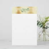 SlipperyJoe's Happy St. Patrick's Day Iris Briefpapier (Stehend Vorderseite)