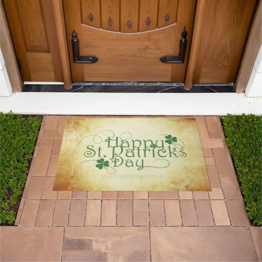 SlipperyJoe's Happy St. Patrick's Day Iris Fußmatte (Außenbereich)
