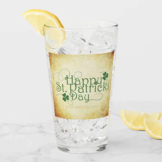 SlipperyJoe's Happy St. Patrick's Day Iris Glas (Vorderseite Ice)