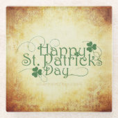 SlipperyJoe's Happy St. Patrick's Day Iris Glasuntersetzer (Vorderseite)