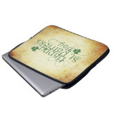 SlipperyJoe's Happy St. Patrick's Day Iris Laptopschutzhülle (Vorne Knopf)