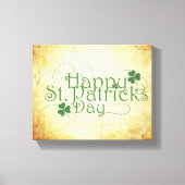 SlipperyJoe's Happy St. Patrick's Day Iris Leinwanddruck (Vorderseite)