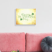 SlipperyJoe's Happy St. Patrick's Day Iris Leinwanddruck (Insitu (Wohnzimmer))