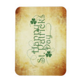 SlipperyJoe's Happy St. Patrick's Day Iris Magnet (Vertikal)