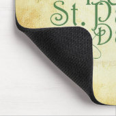 SlipperyJoe's Happy St. Patrick's Day Iris Mousepad (Ecke)