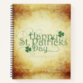 SlipperyJoe's Happy St. Patrick's Day Iris Notizblock (Vorderseite)