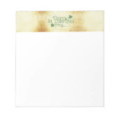 SlipperyJoe's Happy St. Patrick's Day Iris Notizblock (Vorderseite)