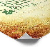 SlipperyJoe's Happy St. Patrick's Day Iris Poster (Ecke)