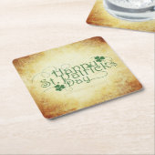 SlipperyJoe's Happy St. Patrick's Day Iris Rechteckiger Pappuntersetzer (angewinkelt)