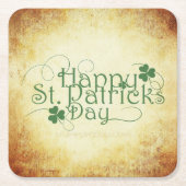 SlipperyJoe's Happy St. Patrick's Day Iris Rechteckiger Pappuntersetzer (Vorderseite)