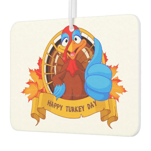 SlipperyJoe's Happy Turkey Day Herbst Blätter Cart Autolufterfrischer (Links)