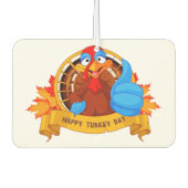 SlipperyJoe's Happy Turkey Day Herbst Blätter Cart Autolufterfrischer (Vorderseite)