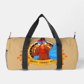 SlipperyJoe's Happy Turkey Day Herbst Blätter Cart Duffle Bag (Rückseite)