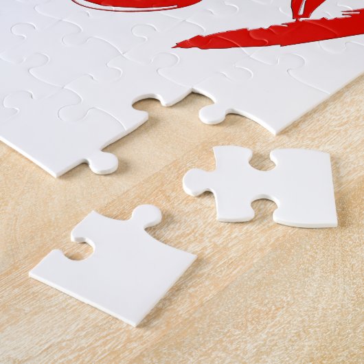 SlipperyJoe's heiße, mutige, lebhafte rote Textbür Puzzle (Seite)