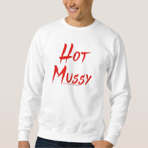 SlipperyJoe's heiße, mutige, lebhafte rote Textbür Sweatshirt