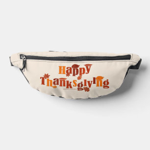 SlipperyJoe's helle festliche Thanksgiving-Grafik Bauchtasche
