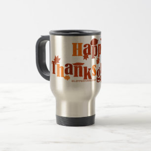 SlipperyJoe's helle festliche Thanksgiving-Grafik  Reisebecher