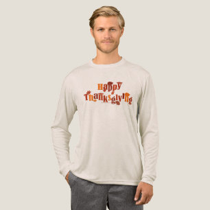 SlipperyJoe's helle festliche Thanksgiving-Grafik  Tri-Blend Shirt