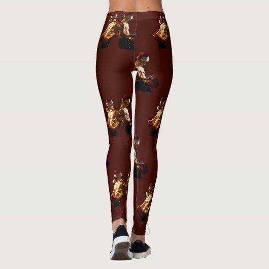 SlipperyJoe's hemmungslose Männer zurück zu Weihna Leggings (Rückseite)
