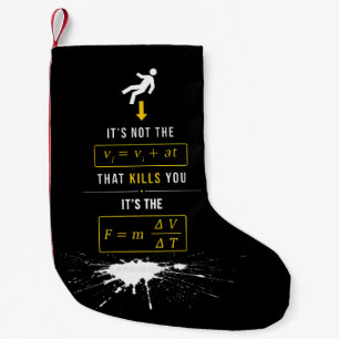 SlipperyJoe's hochkontrast Physik-Gag fett Pfeil Kleiner Weihnachtsstrumpf