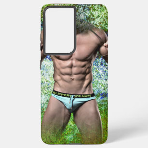 SlipperyJoe's hochmuskelbiger erwachsener Mann ohn Samsung Galaxy Hülle