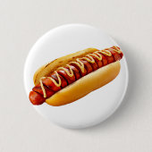 SlipperyJoe's Hot Dog verschachtelt weiche Knochen Button (Vorderseite)