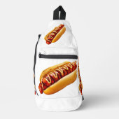 SlipperyJoe's Hot Dog verschachtelt weiche Knochen Crossbody Bag (Vorderseite)