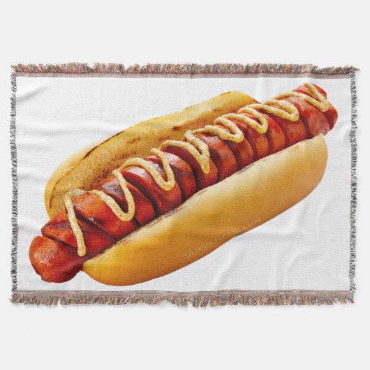 SlipperyJoe's Hot Dog verschachtelt weiche Knochen Decke (Vorderseite)