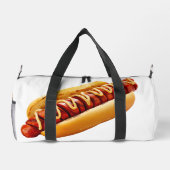 SlipperyJoe's Hot Dog verschachtelt weiche Knochen Duffle Bag (Rückseite)