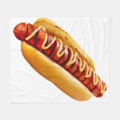 SlipperyJoe's Hot Dog verschachtelt weiche Knochen Fleecedecke (Vorderseite (Horizontal))