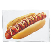 SlipperyJoe's Hot Dog verschachtelt weiche Knochen Kissenbezug (Vorderseite)