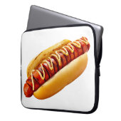 SlipperyJoe's Hot Dog verschachtelt weiche Knochen Laptopschutzhülle (Vorderseite Links)