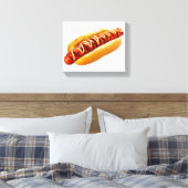 SlipperyJoe's Hot Dog verschachtelt weiche Knochen Leinwanddruck (Insitu (Schlafzimmer))