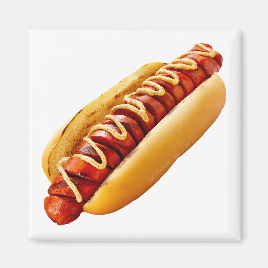SlipperyJoe's Hot Dog verschachtelt weiche Knochen Magnet (Vorne)
