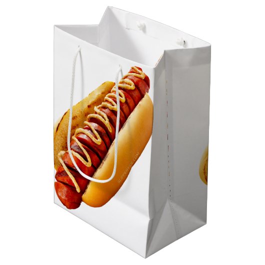 SlipperyJoe's Hot Dog verschachtelt weiche Knochen Mittlere Geschenktüte (Vorderseite Schrägansicht)