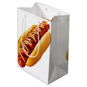 SlipperyJoe's Hot Dog verschachtelt weiche Knochen Mittlere Geschenktüte (Rückseite Schrägansicht)