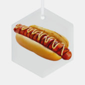 SlipperyJoe's Hot Dog verschachtelt weiche Knochen Ornament Aus Glas (Rückseite)