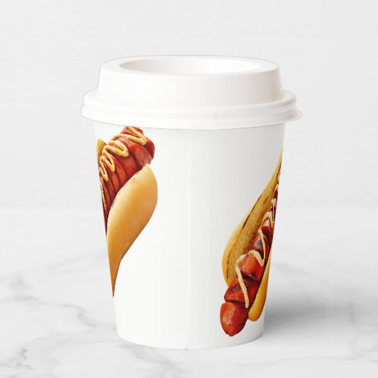 SlipperyJoe's Hot Dog verschachtelt weiche Knochen Pappbecher (Rechts)