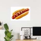 SlipperyJoe's Hot Dog verschachtelt weiche Knochen Poster (Heimbüro)
