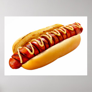 SlipperyJoe's Hot Dog verschachtelt weiche Knochen Poster