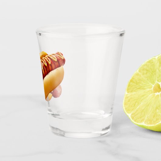 SlipperyJoe's Hot Dog verschachtelt weiche Knochen Schnapsglas (Rechts)
