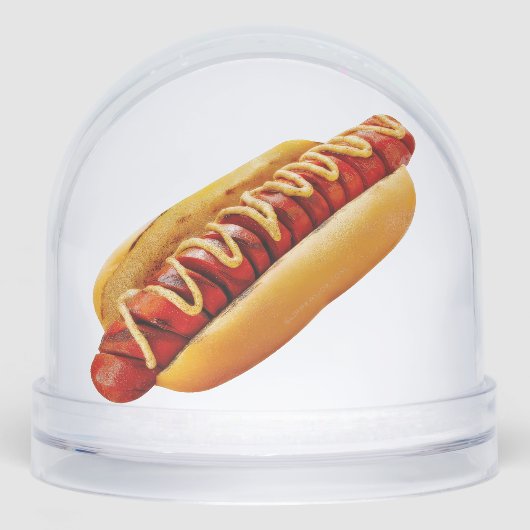 SlipperyJoe's Hot Dog verschachtelt weiche Knochen Schneekugeln (Vorderseite)