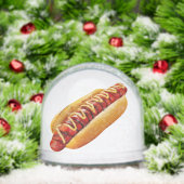 SlipperyJoe's Hot Dog verschachtelt weiche Knochen Schneekugeln (Weihnachten)