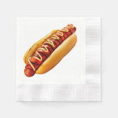 SlipperyJoe's Hot Dog verschachtelt weiche Knochen Serviette (Vorderseite)