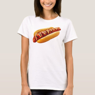 SlipperyJoe's Hot Dog verschachtelt weiche Knochen T-Shirt