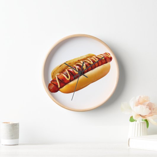 SlipperyJoe's Hot Dog verschachtelt weiche Knochen Uhr (Zuhause)