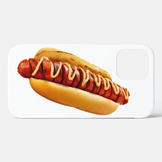 SlipperyJoe's Hotdog Senf geschnitten Fleisch Knoc Case-Mate iPhone Hülle (Rückseite (Horizontal))