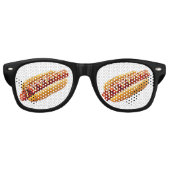 SlipperyJoe's Hotdog Senf geschnitten Fleisch Knoc Partybrille (Vorderseite)