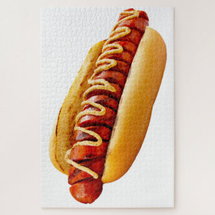 SlipperyJoe's Hotdog Senf geschnitten Fleisch Knoc Puzzle