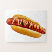 SlipperyJoe's Hotdog Senf geschnitten Fleisch Knoc Puzzle (Horizontal)